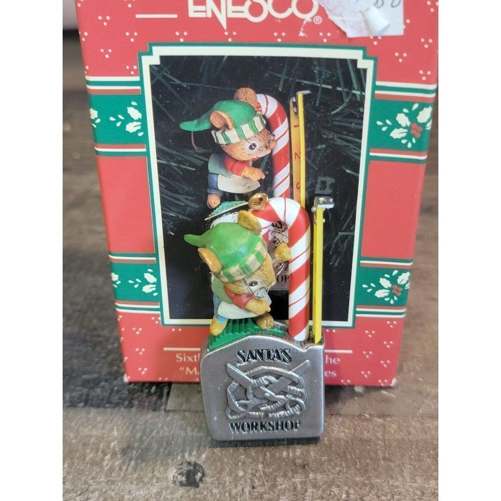 Enesco tall order made to measure ornament Xmas Decor Mouse